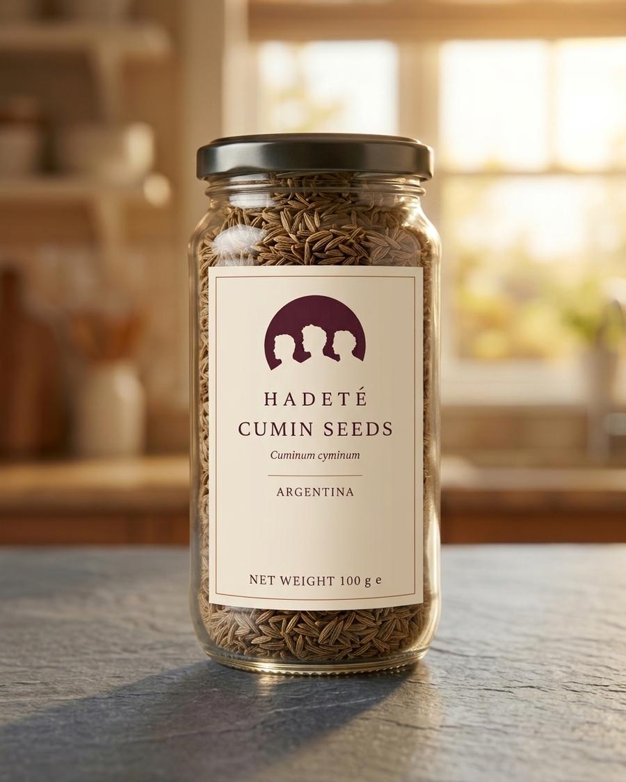 Jar of Hadeté cumin seeds